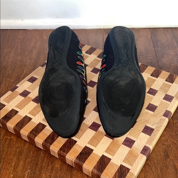 J Renee Black Flats with Christmas Lights Accent - Picture 8 of 8